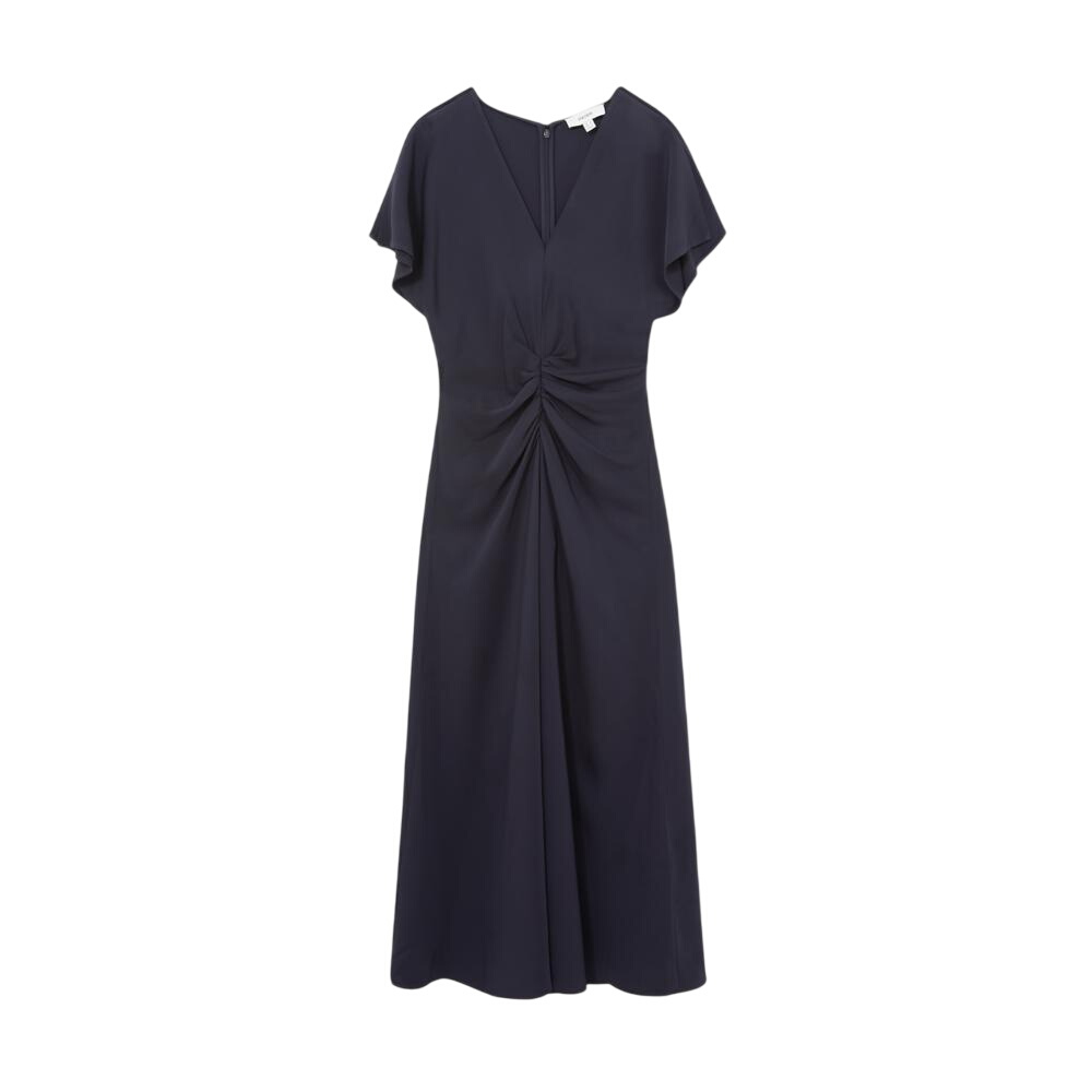 Reiss Womenswear Ruched Front Workwear Dress